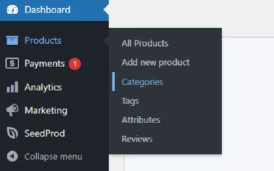 How to add Categories
