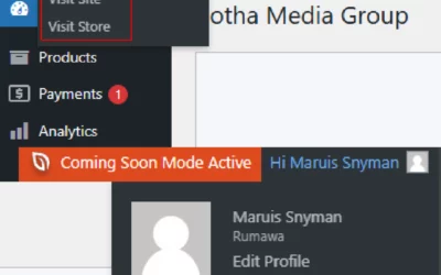 Login / Out & Navigate to live and backend